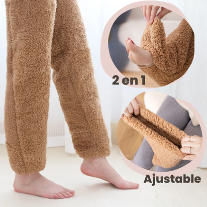 Medias Térmicas de Peluche 2 en 1