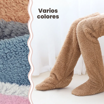 Medias Térmicas de Peluche 2 en 1